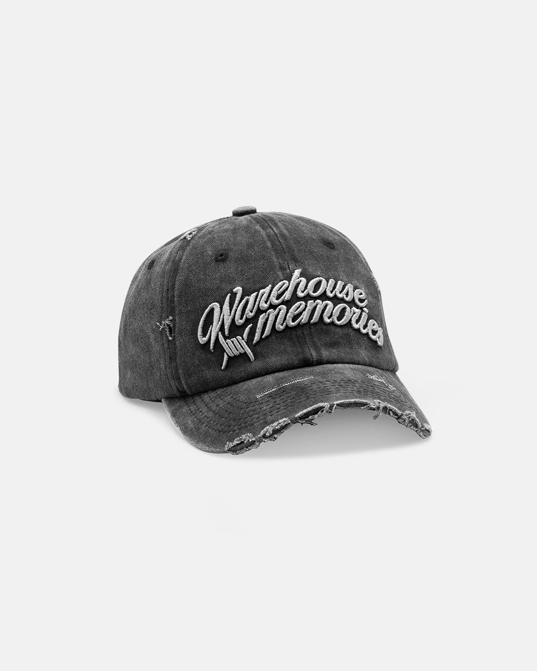 Grey distressed cap
