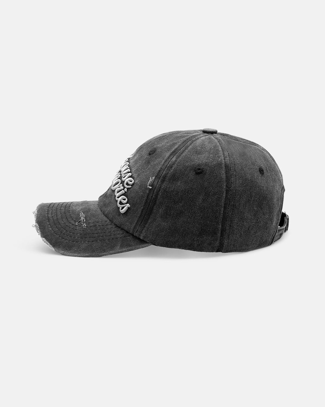 Grey distressed cap